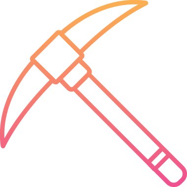 Kazma ağ simgesi, vektör illüstrasyonu                              