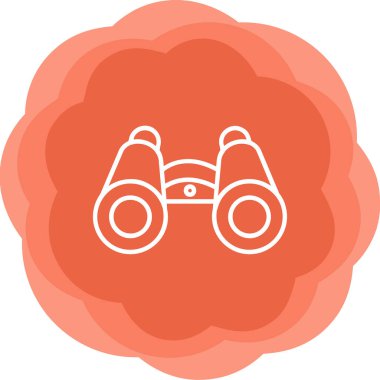 dürbün web simgesi, vektör çizim 