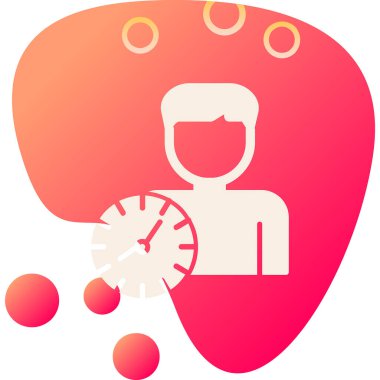 zaman yönetimi simgesi, vektör illüstrasyonu                 