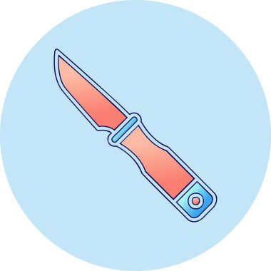 bıçak simgesi vektör illüstrasyonu