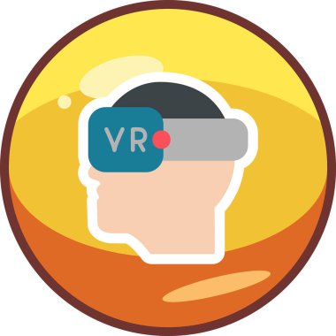 virtual reality glasses vector icon design