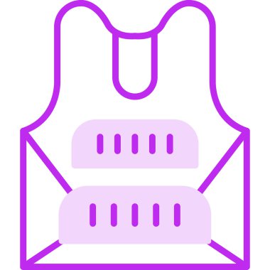 Zırh simgesi, vektör illüstrasyonu basit tasarım