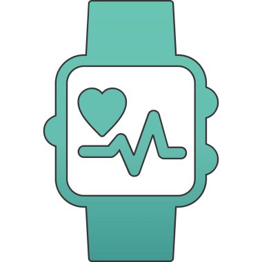 smartwatch simgesi, vektör illüstrasyonu 