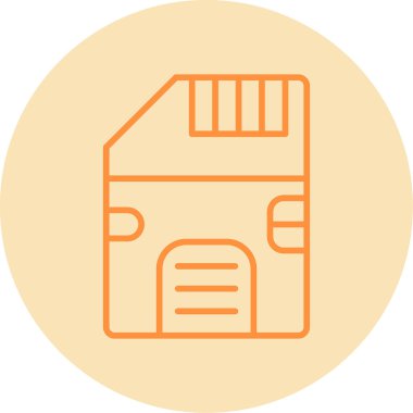 SD kart simgesi vektör illüstrasyonu