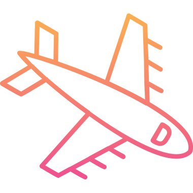  Uçak. Web simgesi basit illüstrasyon