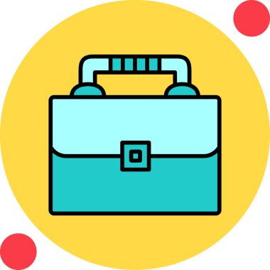 Evrak Çantası'nı web simge vektör çizim