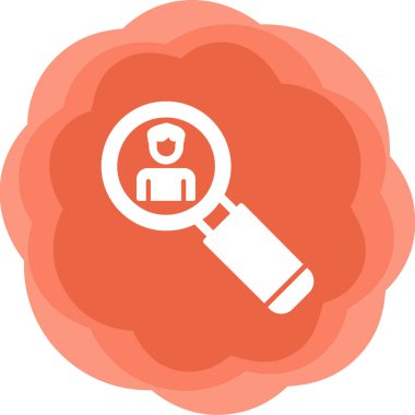 Asker Adayı Web simgesi vektör illüstrasyonu