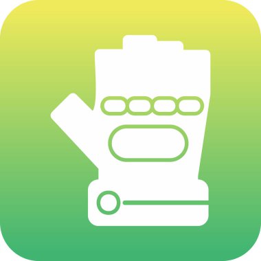 Eldiven simgesi, vektör illüstrasyonu basit tasarım