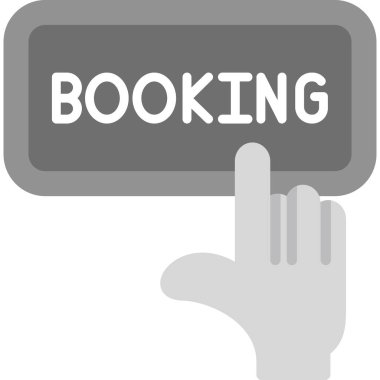 Yer ayırtıyorum. Web simgesi basit illüstrasyon                 