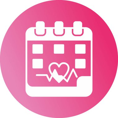 Takvim simgesi, vektör illüstrasyonu basit tasarım