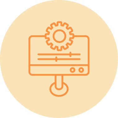 Kişiselleştirme web simgesi vektör illüstrasyonu