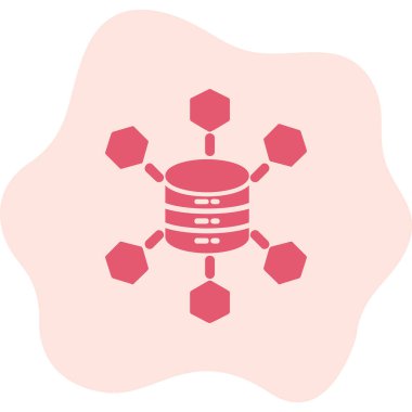 Büyük Veri vektör simgesi, basit illüstrasyon                  