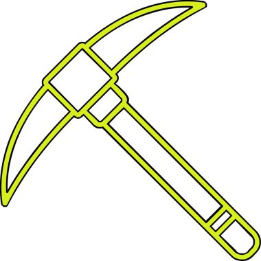 Kazma ağ simgesi, vektör illüstrasyonu                              