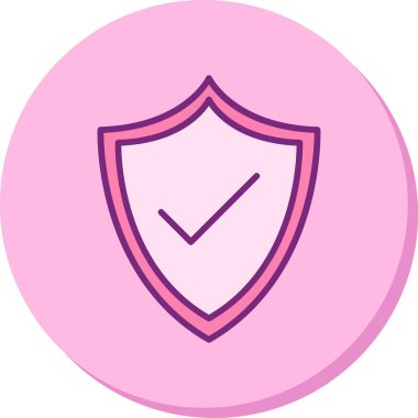 kalkan simgesi web basit illüstrasyon