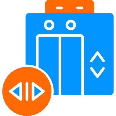 Düğme simgesi ögesinin vektör illüstrasyonu 