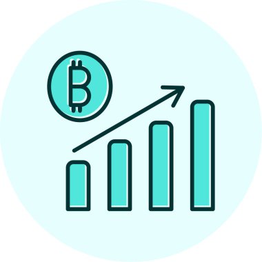 Kârlı web simgesi basit illüstrasyon