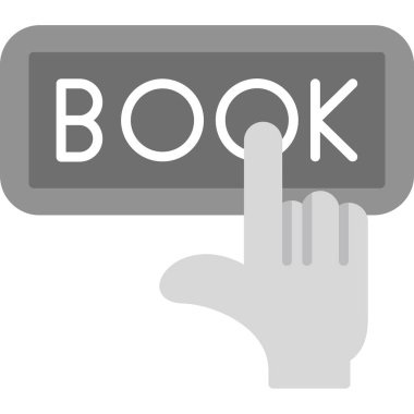 Yer ayırtıyorum. Web simgesi basit illüstrasyon                 