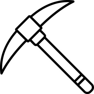 Kazma ağ simgesi, vektör illüstrasyonu                              