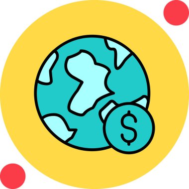 Küresel Ekonomi konsepti vektör illüstrasyonu