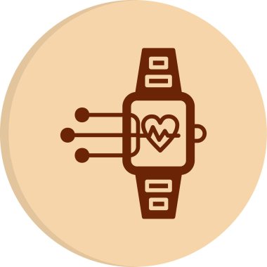 smartwatch simgesi, vektör illüstrasyonu 