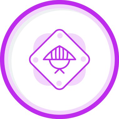 Asya konik şapka vektör illüstrasyonu