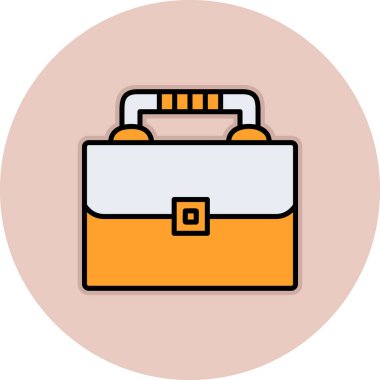 Evrak Çantası'nı web simge vektör çizim