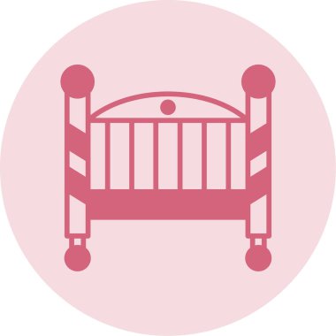 Bebek Beşiği Web simgesi vektör illüstrasyonu