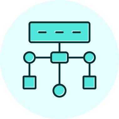 vector illustration of modern Algorithm icon            