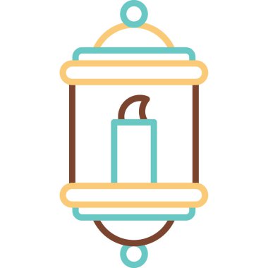 Bir fener ağ simgesinin vektör illüstrasyonu