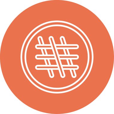 Tekstil web simgesi vektör illüstrasyonu