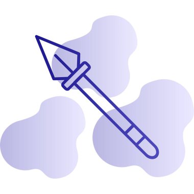 Mızrak simgesi vektör illüstrasyonu