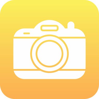 kamera simgesi, vektör illüstrasyonu basit tasarım