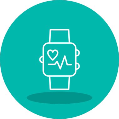 smartwatch simgesi, vektör illüstrasyonu 