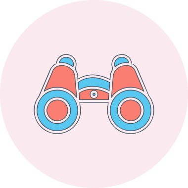 dürbün web simgesi, vektör çizim 