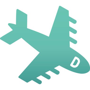  Uçak. Web simgesi basit illüstrasyon