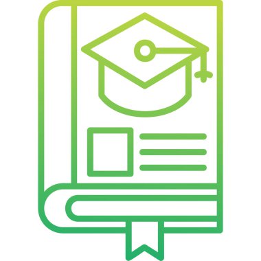 Eğitimin vektör illüstrasyonu modern simge 