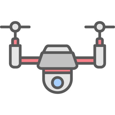Drone simgesi vektör illüstrasyon tasarımı