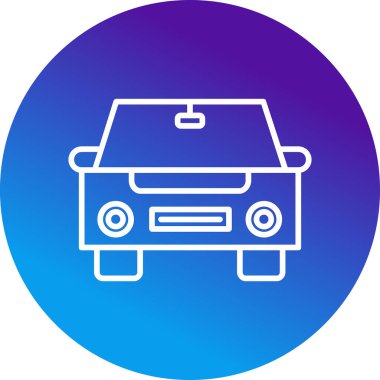 car web icon simple illustration 