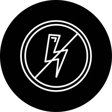 Anti Statik Ağ ikonu vektör illüstrasyonu