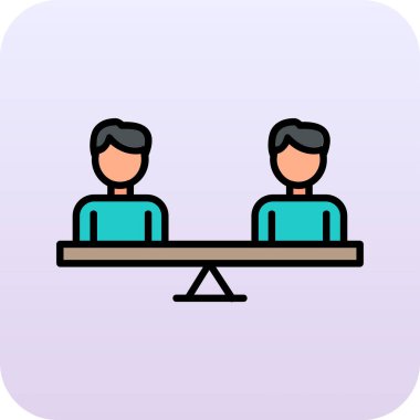 Modern Eşitlik simgesinin vektör illüstrasyonu                