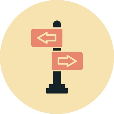 yönler web simgesi basit tasarım 