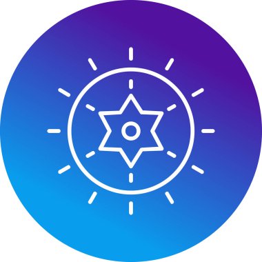 yıldız web simgesi basit illüstrasyon 