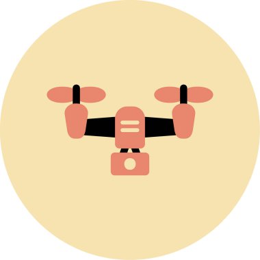 5g Drone simgesi, vektör illüstrasyonu, basit tasarım