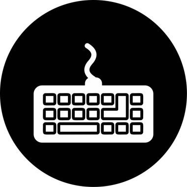 klavyenin modern vektör simgesi, illüstrasyon 