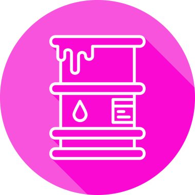 Namlu simgesi, vektör illüstrasyonu basit tasarım