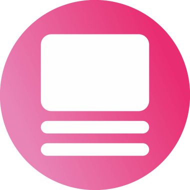 Dikdörtgen. Web simgesi basit illüstrasyon