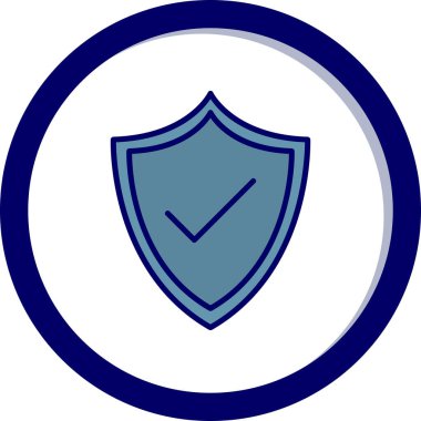 kalkan simgesi web basit illüstrasyon