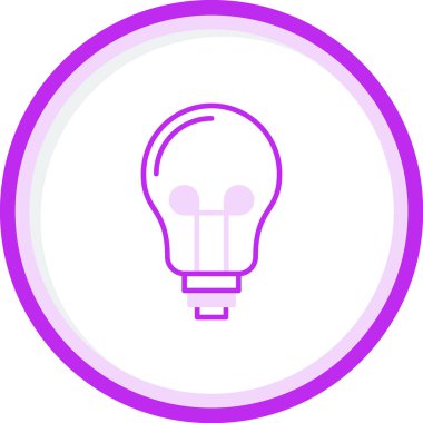 Ampul. Web simgesi basit illüstrasyon 