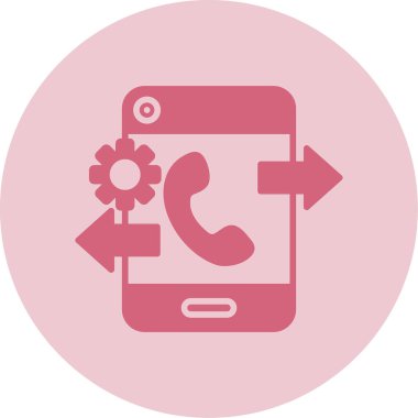 telefon arama simgesi, vektör illüstrasyonu basit tasarım