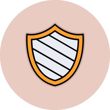 kalkan simgesi web basit illüstrasyon